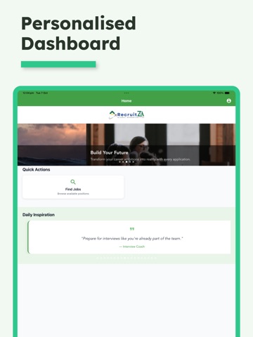 RecruitZA iPad screenshot