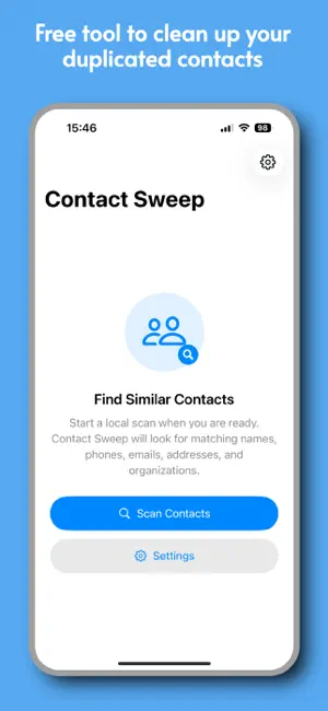 ContactSweep - Find Duplicates screenshot 1