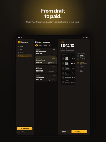 Expense-GO iPad screenshot