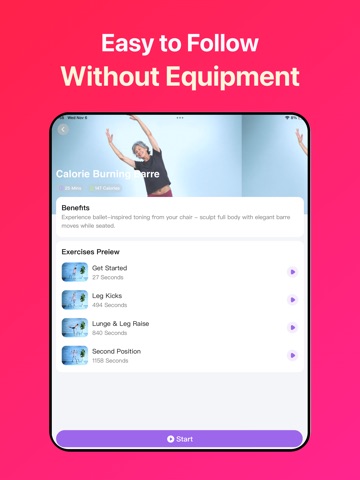 CozyFit: Gentle Home Fitness iPad screenshot