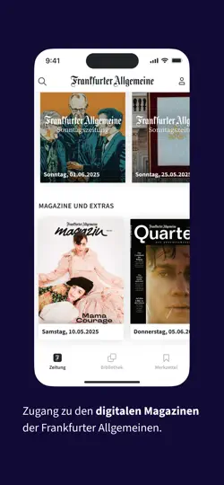 Screenshot von F.A.Z. Kiosk - App Zur Zeitung auf dem iPhone 6