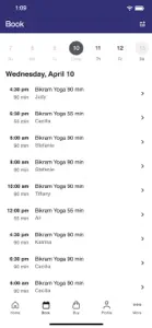 Bikram Yoga Irvine screenshot #2 for iPhone