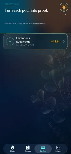 Wickometry: Candle Costing screenshot 3
