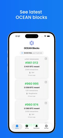 OCEAN blocks Screenshot 1