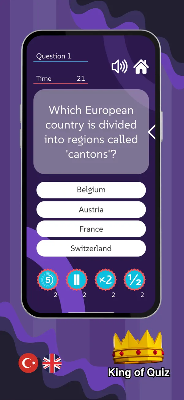 Screenshot #1 pour King of Quiz: Trivia Game