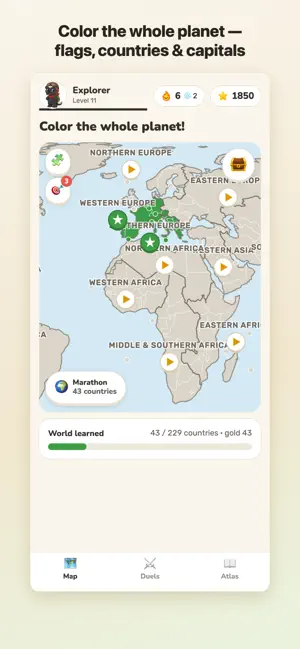 Flagovore: Flags & Capitals screenshot 4