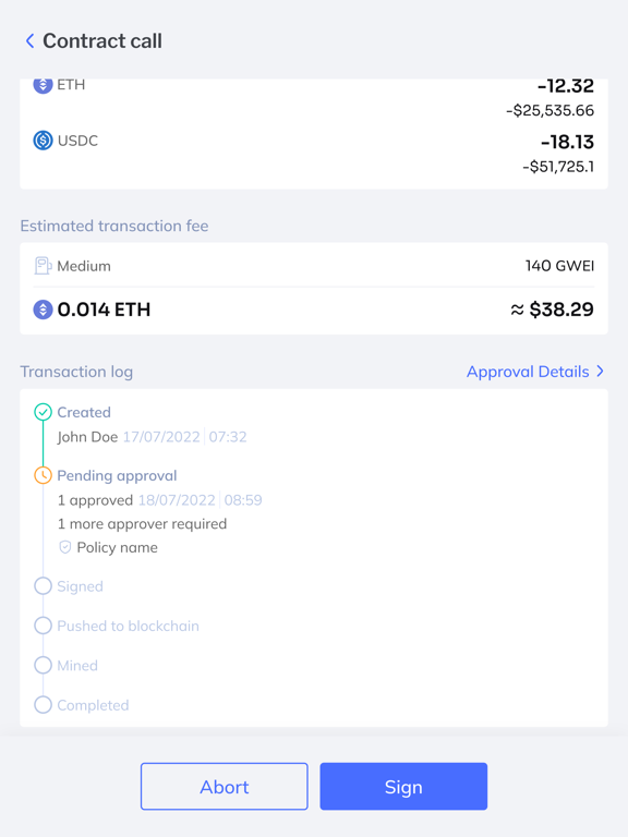 Fordefi iPad screenshot 1 - Business app
