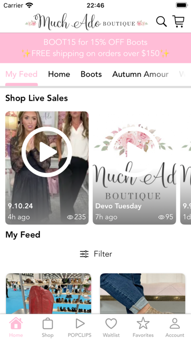 Much Ado Boutique Screenshot 2 - AppWisp.com Much Ado Boutique Screenshot 2 - AppWisp.com