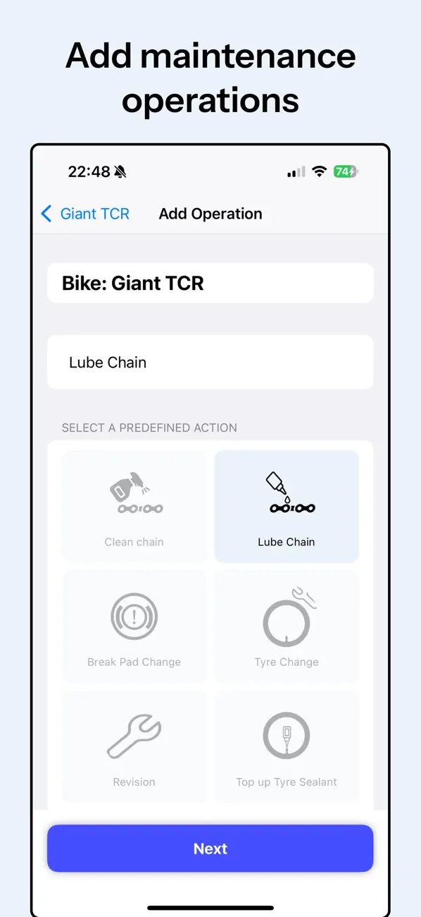 Screenshot #2 pour Bike Maintain