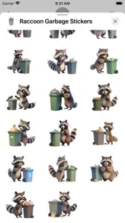 raccoon garbage stickers iphone screenshot 3