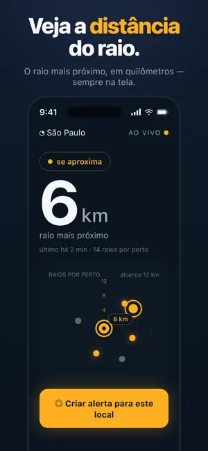 StrikeCast: Rastreador Raios iPhone screenshot 1