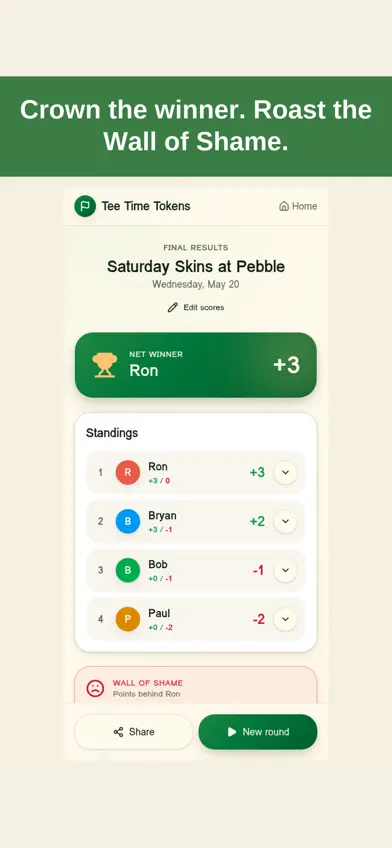 Tee Time Tokens screenshot 3