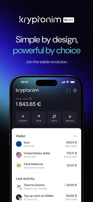 Kryptonim Wallet Screenshot 1 of 6