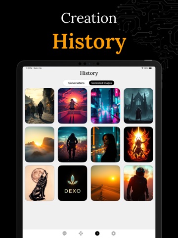 AI Chat Text & Image: Dexo AI iPad screenshot