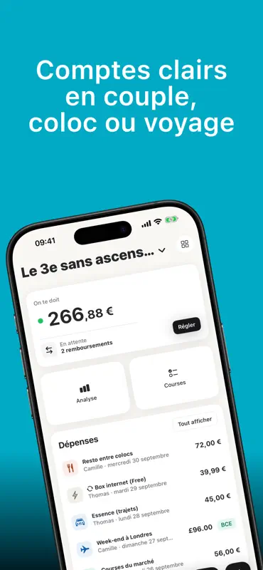 Goami : Dépenses Partagées screenshot 1 of 5