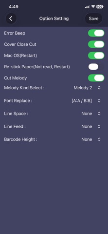 Sewoo Print Manager iPhone screenshot
