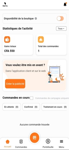 BAFA Vendor screenshot