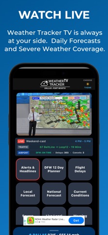 Weather Tracker TV DFW iPhone screenshot
