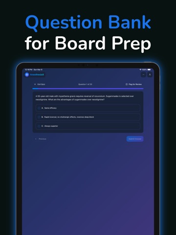 AnesthesiaX iPad screenshot