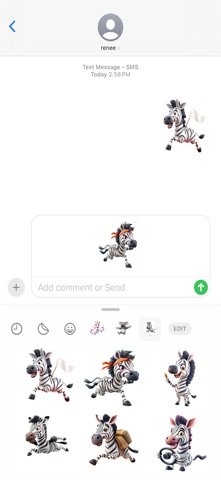 威兹斑马贴纸 screenshot