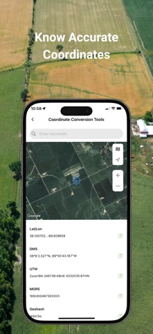 GPS Area Measure: GLandGo iPhone screenshot