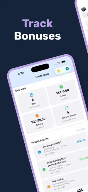 BonusLedger: Track Bank Bonus screenshot 1