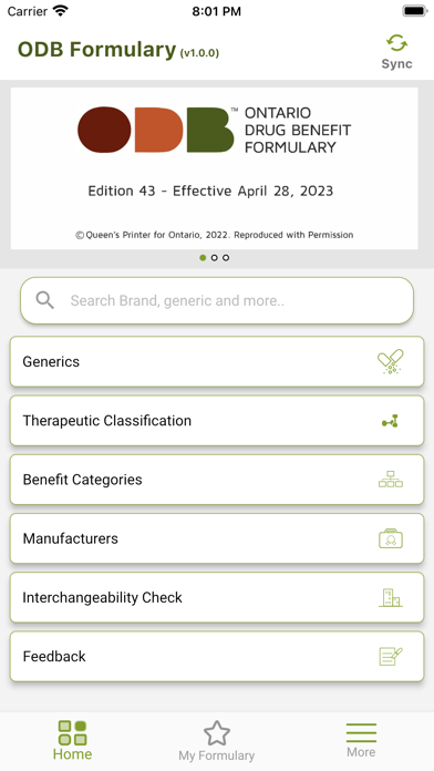 ODB Formulary Screenshot