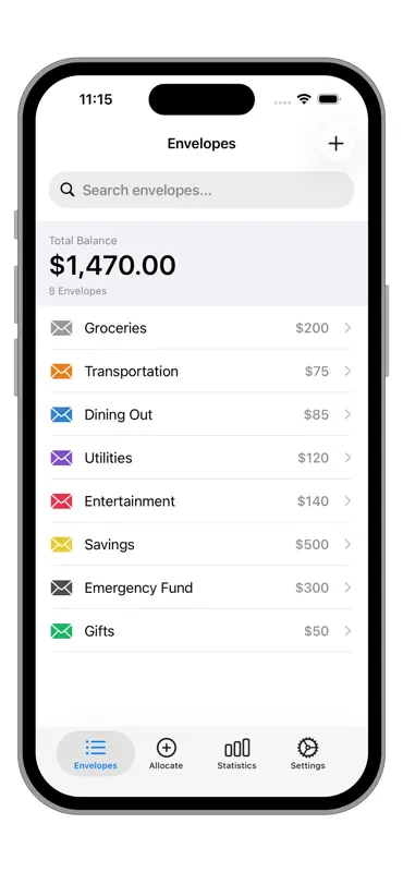 Cash Envelopes-Budget Tracker screenshot 1 of 8