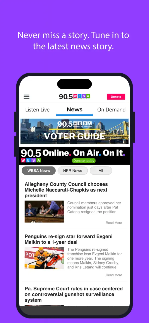 Screenshot #3 pour WESA Public Radio App