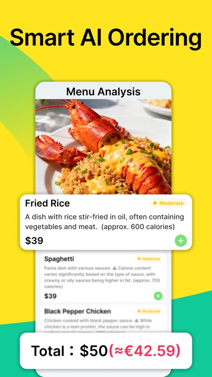 EatSmart: Scan & Order Menus