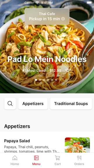 Thai Cafe To Go iPhone screenshot 2 - Food & Drink app