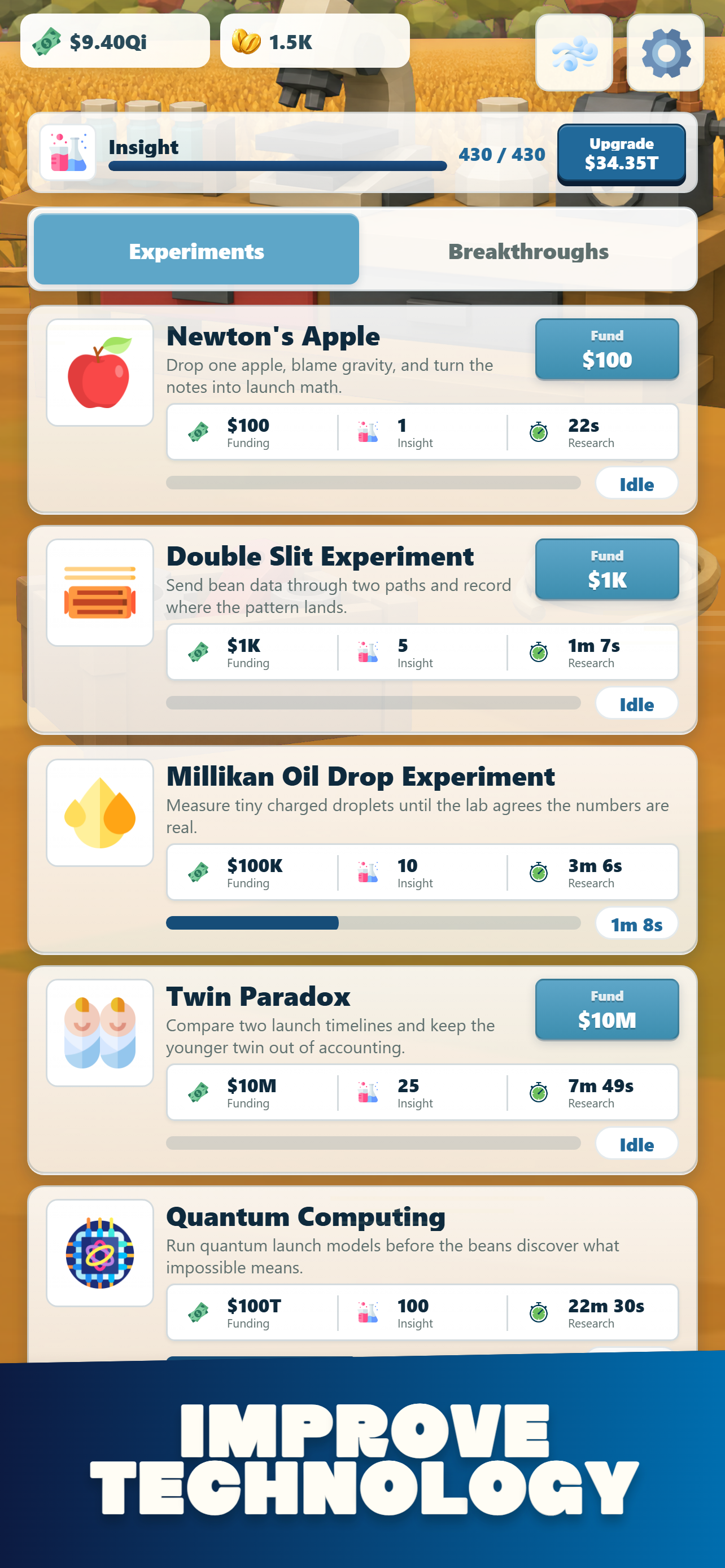 Idle Bean Tycoon: Reach Moon screenshot 7