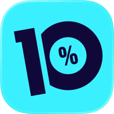 10% logo
