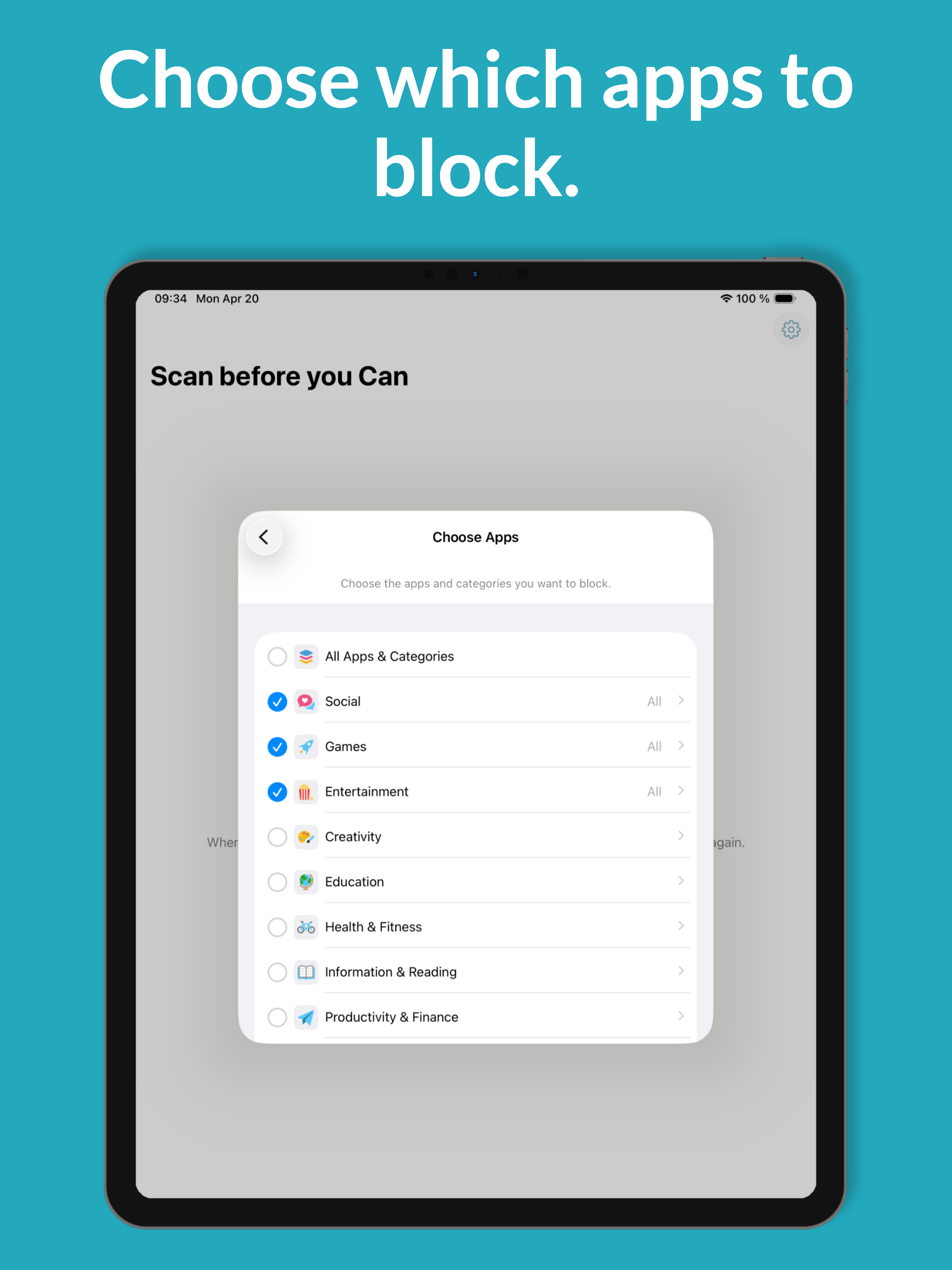 Scan before you Can