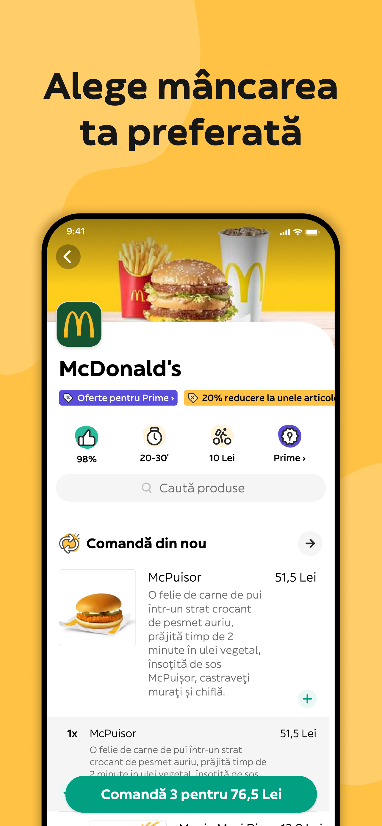 Glovo: livrare mancare & orice