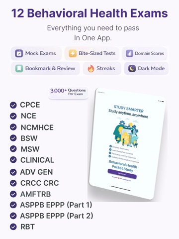 Behavioral Health Pocket Study iPad screenshot