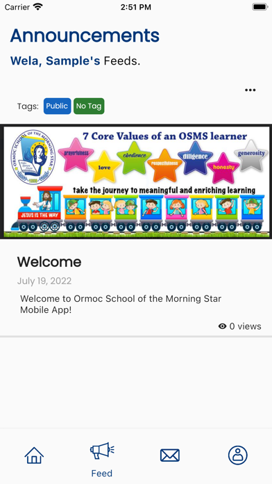 OSMS Mobile App Screenshot