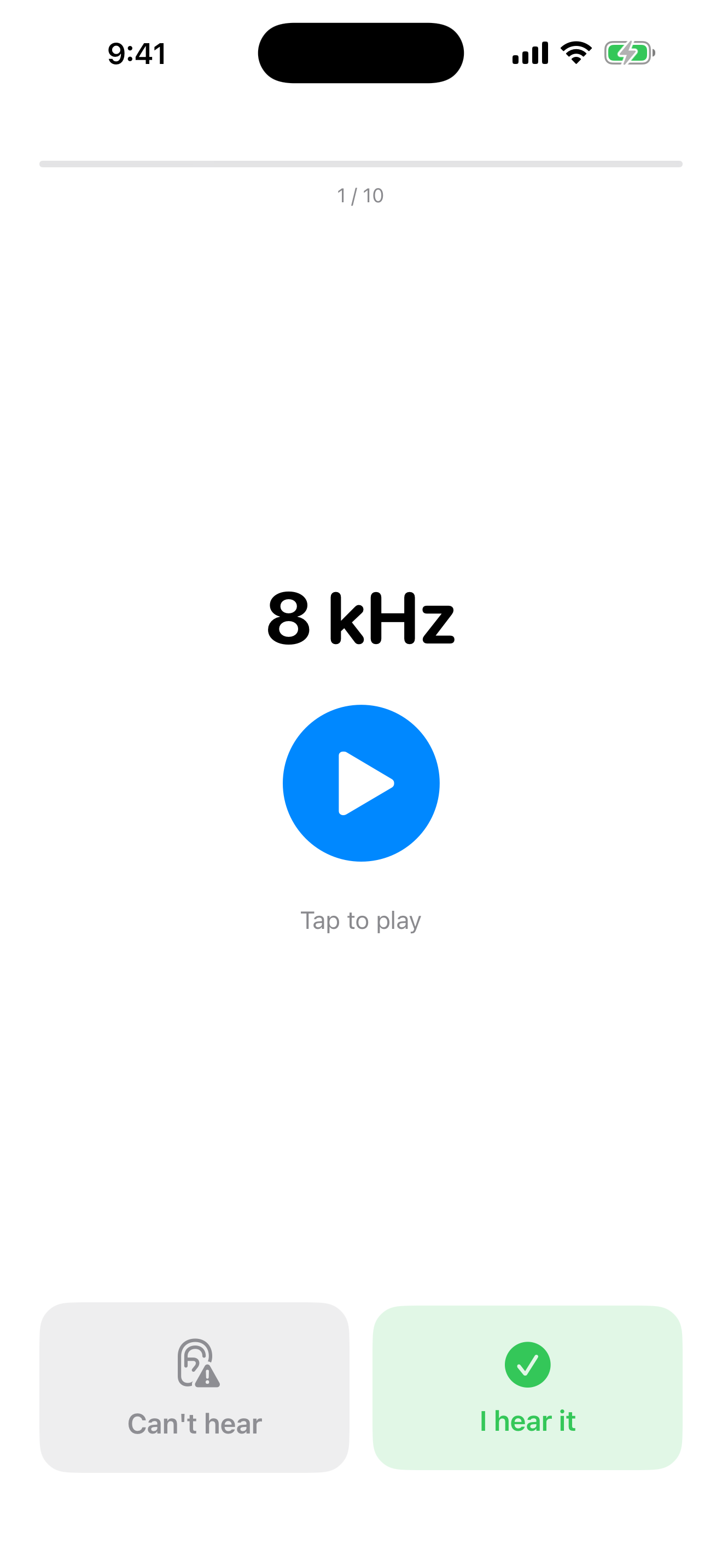 Ear Age Hearing Check screenshot 2