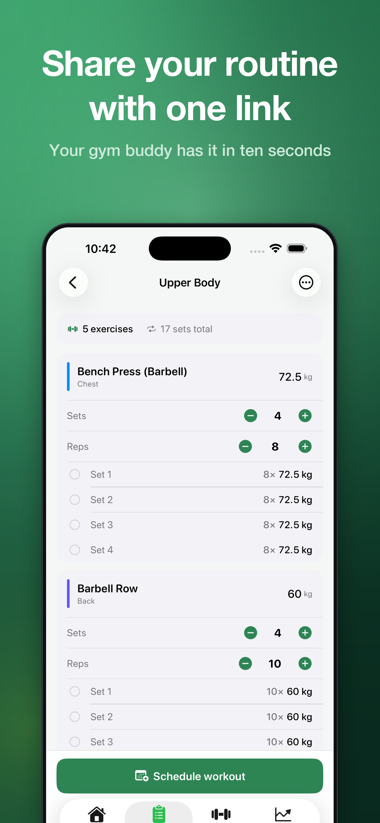 Simple Gym Tracker: Lift Log screenshot 4