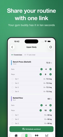 Simple Gym Tracker: Lift Log Screenshot 4 of 4