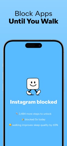 start walking - app blocker screenshot