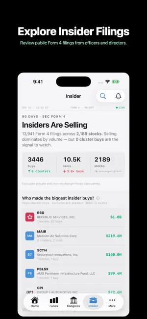 Vigil: Congress Stock Tracker screenshot 3