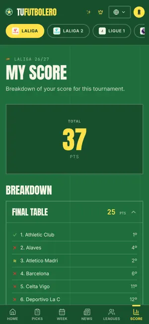 TuFutbolero: Football Pools screenshot 4