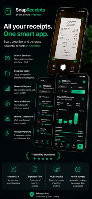 Snap Receipts: Receipt Scanner screenshot 1