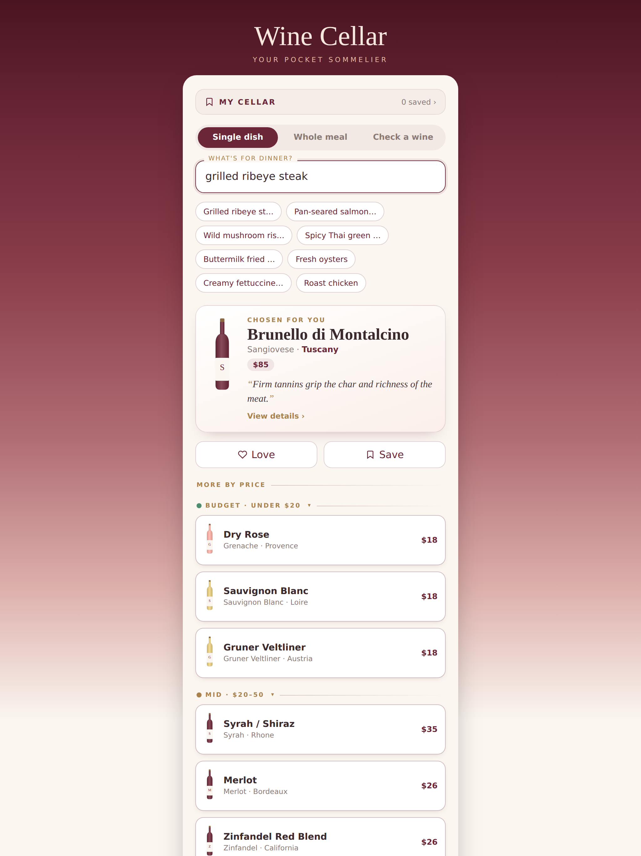 Wine Pairing Cellar screenshot 8