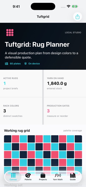 Tuftgrid: Rug Planner screenshot 1