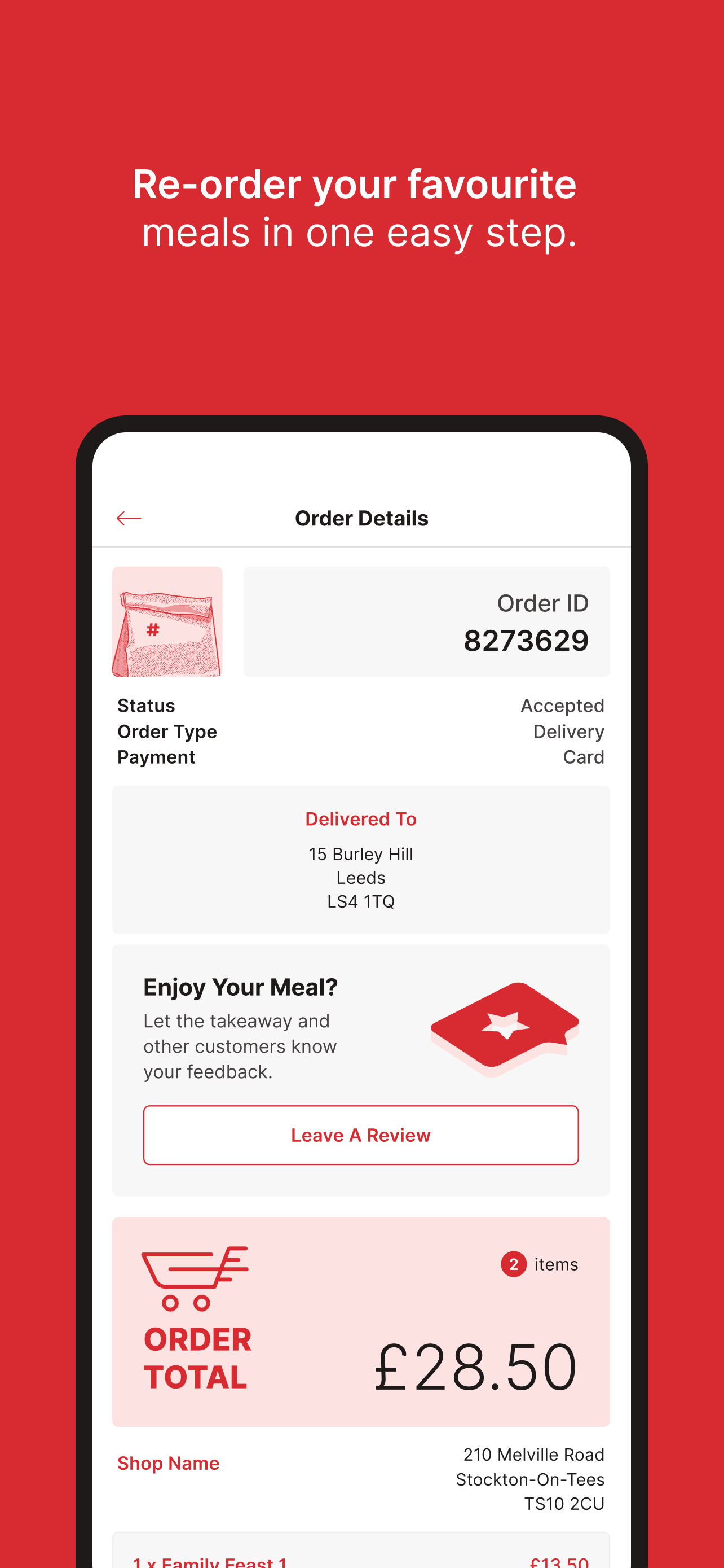 Feed Me Online - Takeaway App