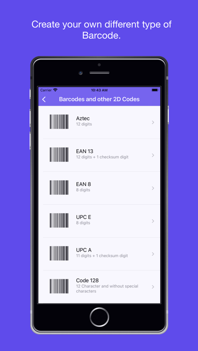 Screenshot #3 pour QR code reader and generator+
