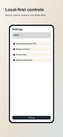 ParkLog: Where I Parked screenshot