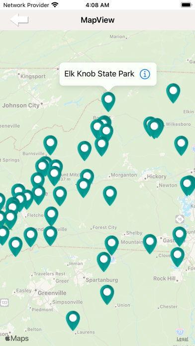 North Carolina -Parks & Trails Screenshot